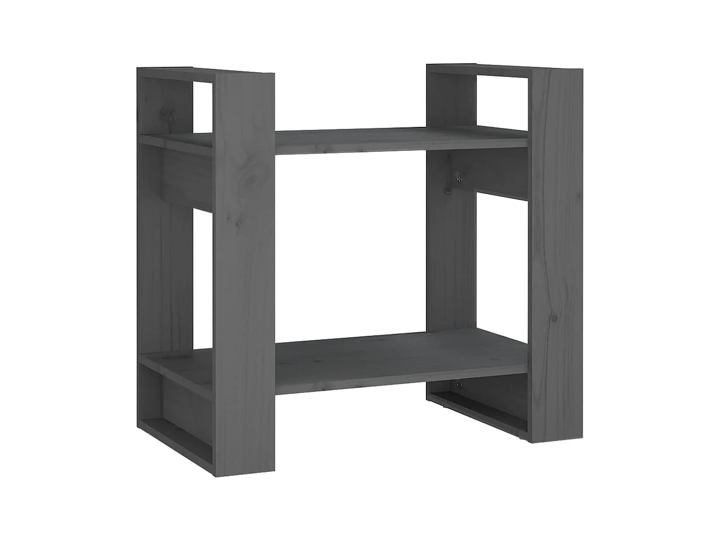 Troyle  Bibliothèque/Séparateur de pièce Gris 60x35x57 cm Pin massif