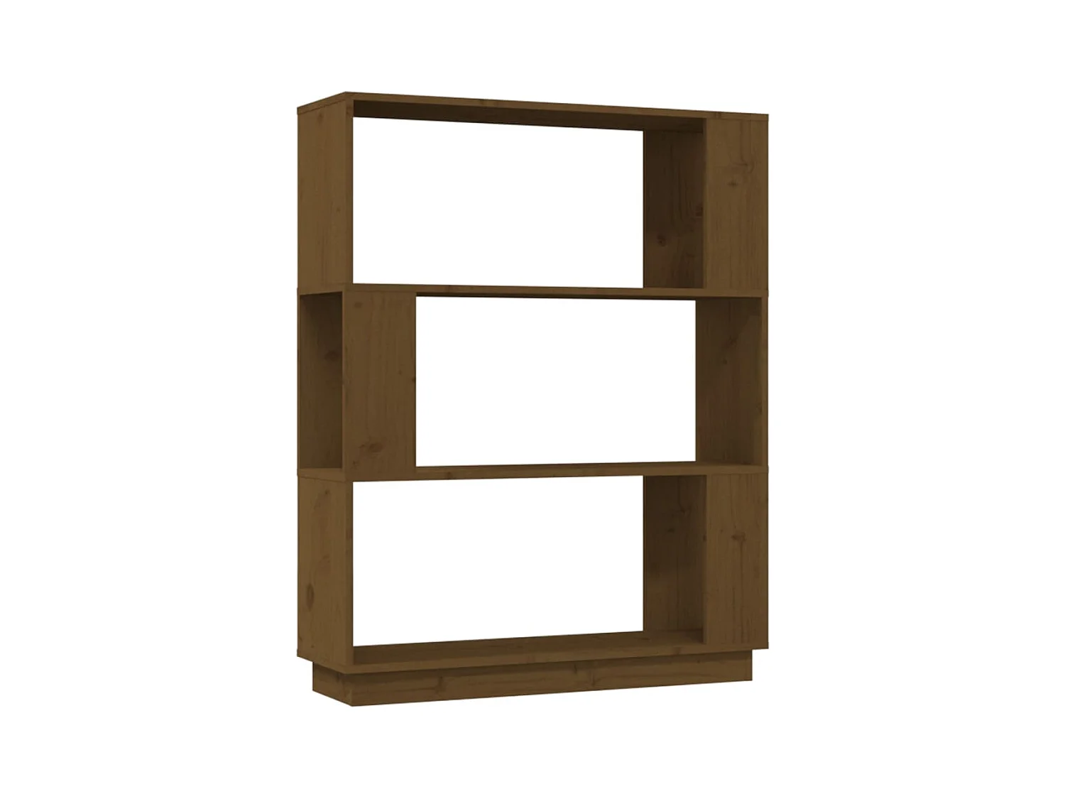 Ilpo  Bibliothèque/Cloison Marron miel 80x25x101 cm Bois massif