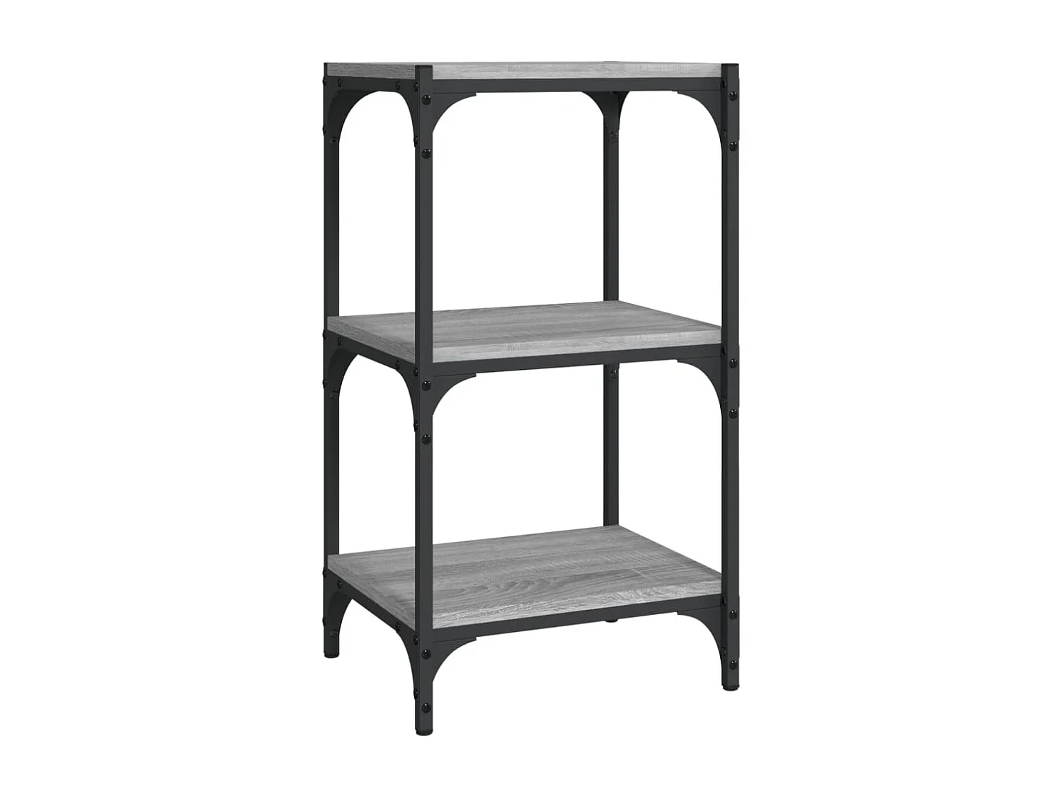 Ventura  Boekenkast 40x33x70,5 cm hout en staal grijs sonoma eikenkleur