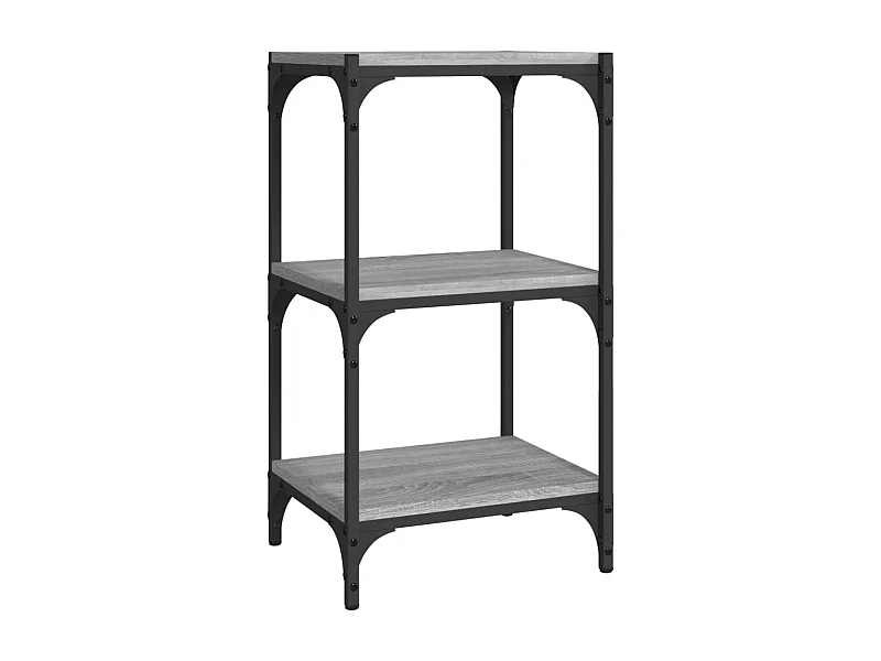 Ventura  Bibliothèque Sonoma gris 40x33x70,5 cm Bois d'ingénierie acier