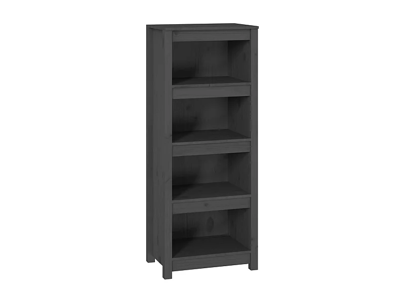 Laurens  Bibliothèque Gris 50x35x125,5 cm Bois de pin massif