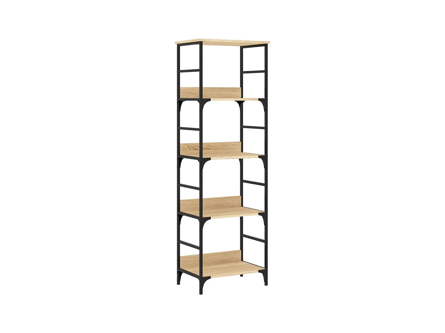 Namur  Estantería de madera de ingeniería roble Sonoma 50x33x153 cm