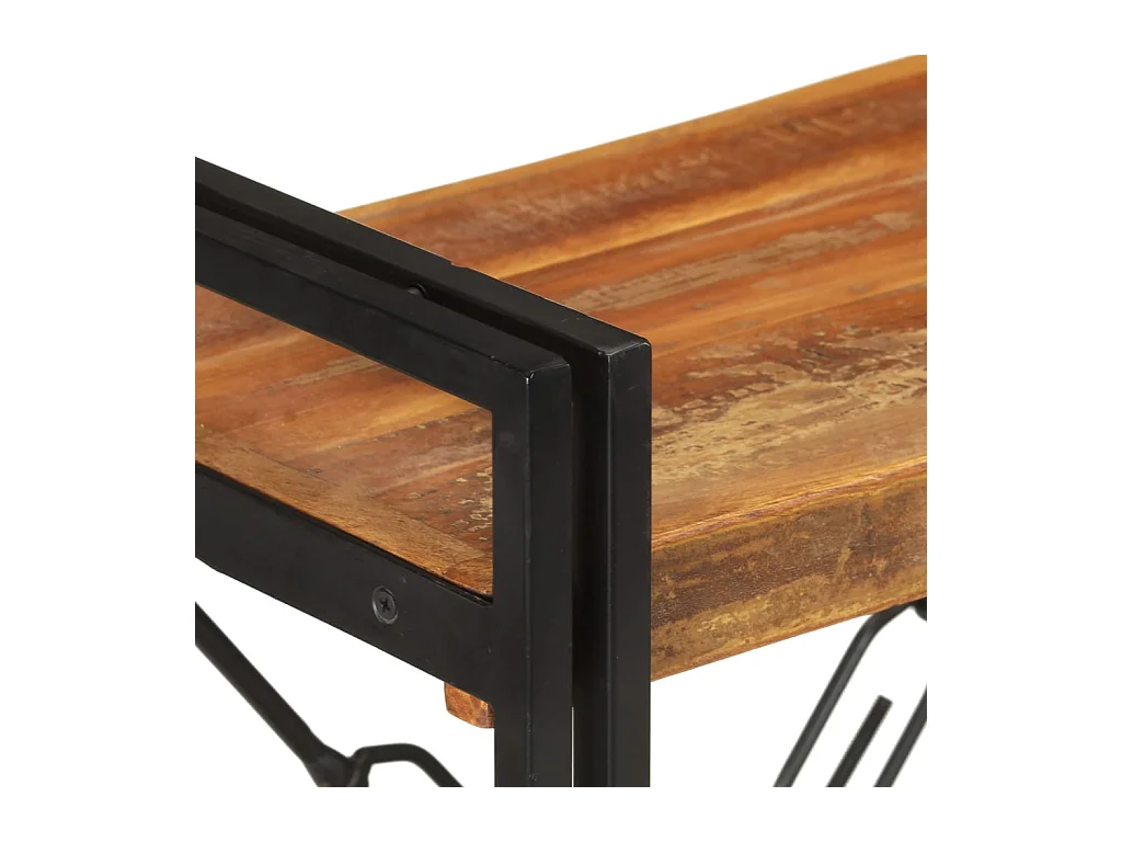 Yoan  Bibliothèque à 3 niveaux 60x30x80cm Bois de récupération massif