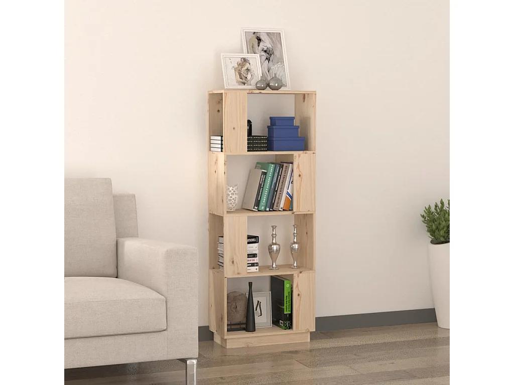 Ylvenor  Bibliothèque/Séparateur de pièce 51x25x132 cm Pin solide
