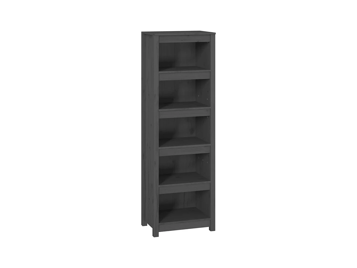 Laurens  Bibliothèque Gris 50x35x154 cm Bois de pin massif