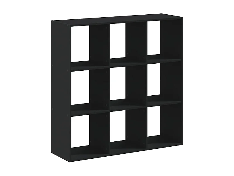 Digna  Bibliothèque noir 102x32x102 cm bois d'ingénierie