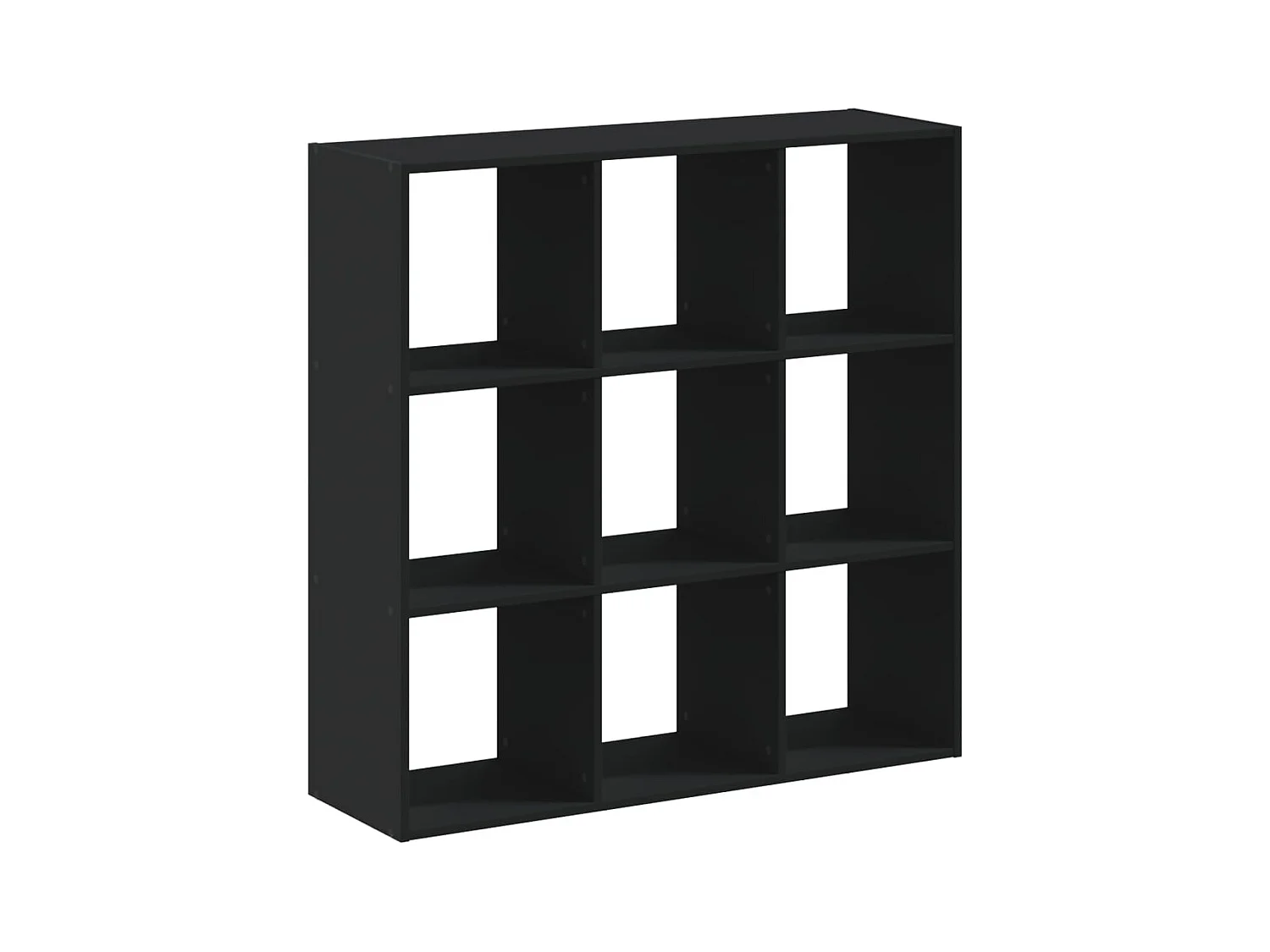 Digna  Bibliothèque noir 102x32x102 cm bois d'ingénierie