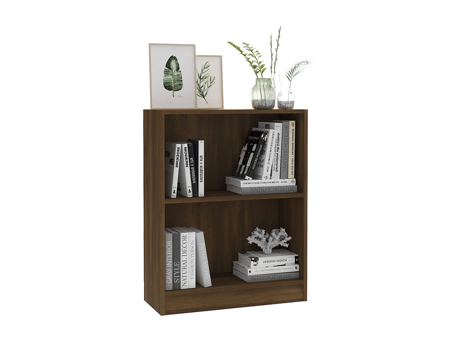 Freekje  Bibliothèque Chêne marron 60x24x76 cm Bois d'ingénierie