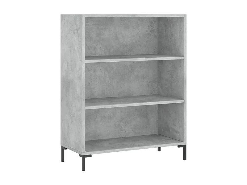 Arabel  Estantería madera de ingeniería gris hormigón 69,5x32,5x90 cm