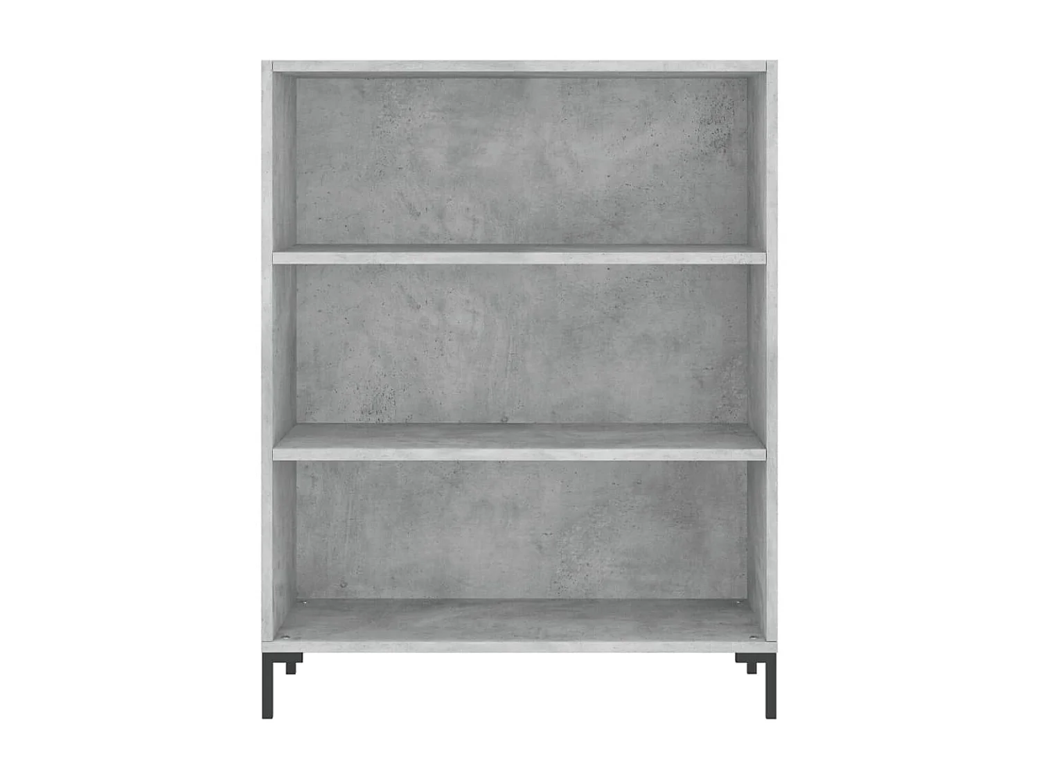 Arabel  Bibliothèque gris béton 69,5x32,5x90 cm bois d'ingénierie