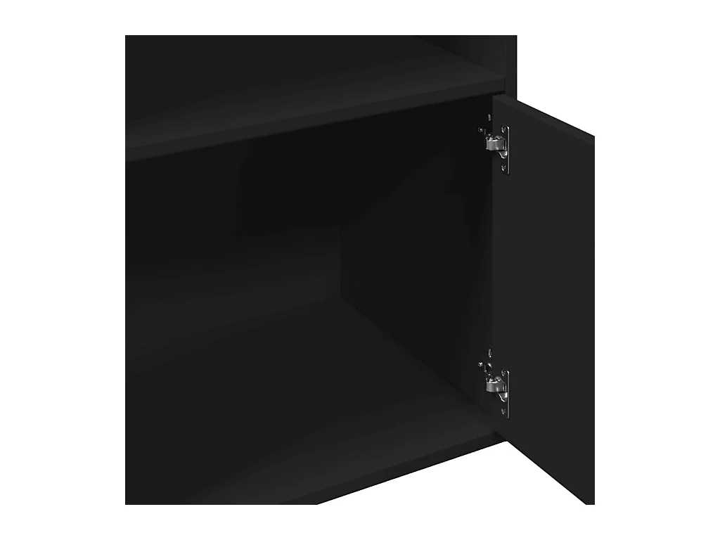 Allentown  Bibliothèque noir 100x36x189 cm bois d'ingénierie