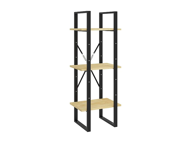 Drachten  Boekenkast met 3 schappen 40x30x105 cm massief grenenhout