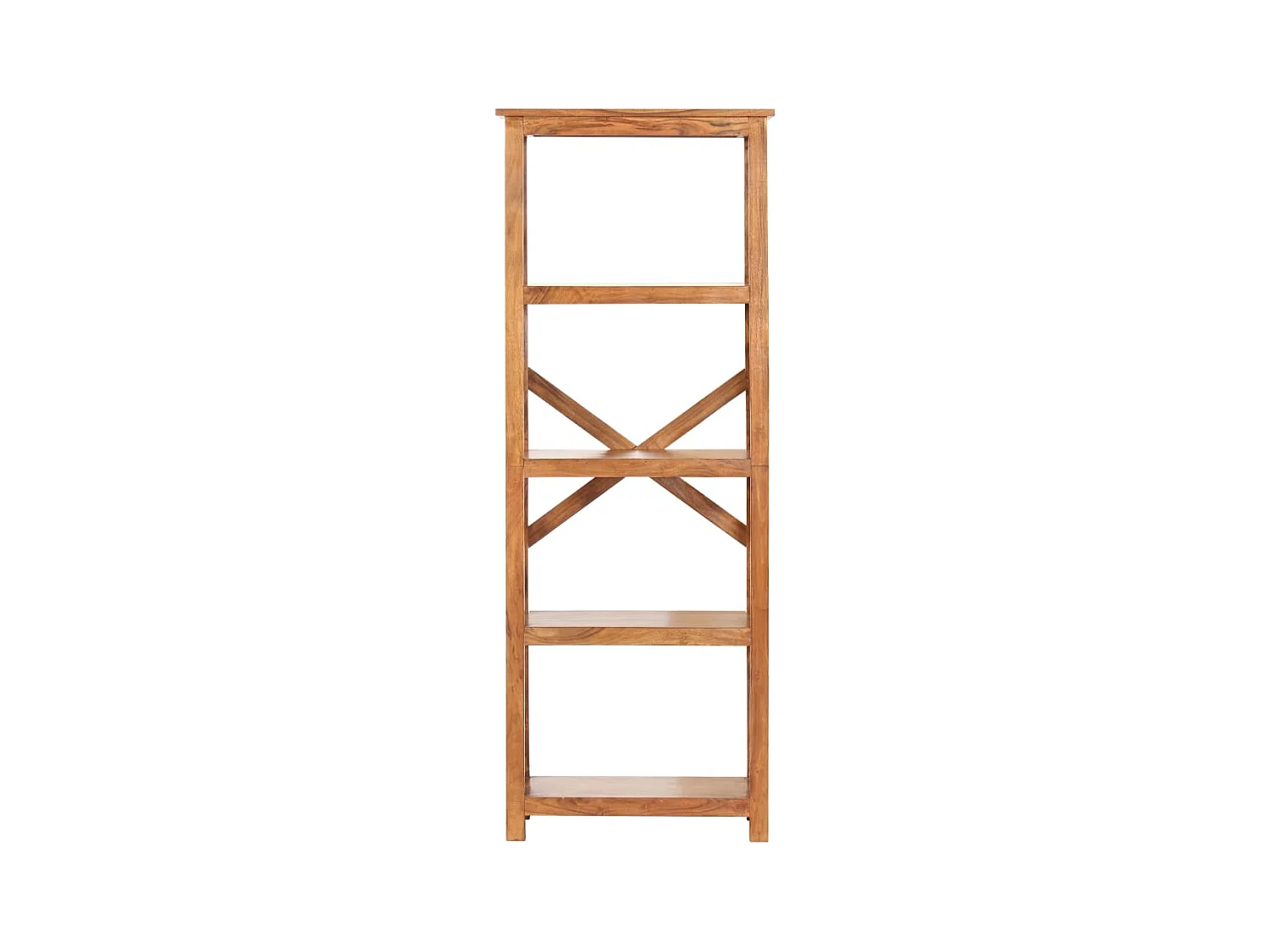 Ayla  Bibliothèque 60x30x160 cm Bois massif d'acacia et finition miel