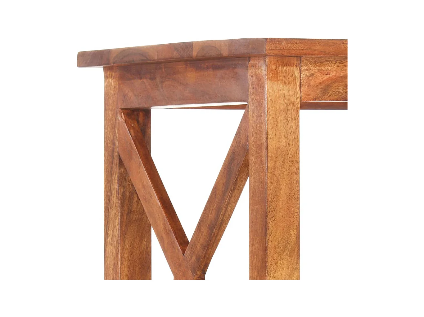 Ayla  Bibliothèque 60x30x160 cm Bois massif d'acacia et finition miel