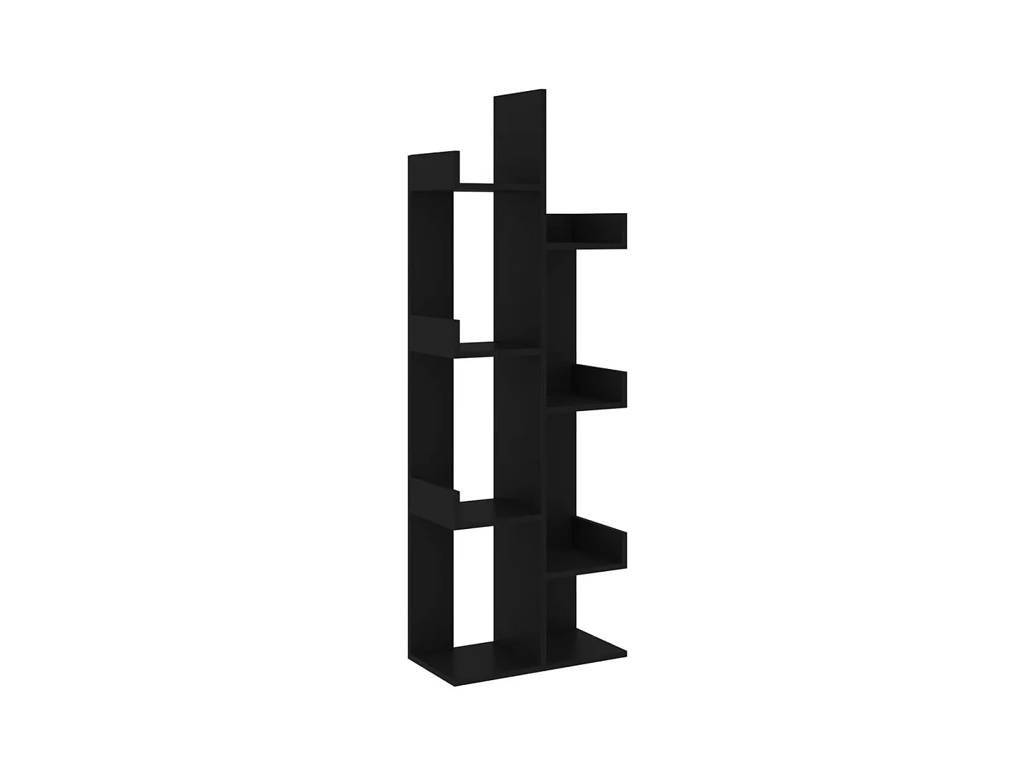 Candler  Boekenkast 48x25,5x140 cm bewerkt hout zwart
