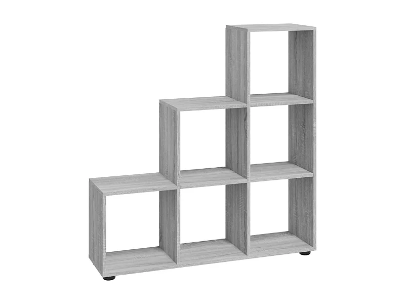 Hilde  Bibliothèque escalier Sonoma gris 107 cm Bois d'ingénierie