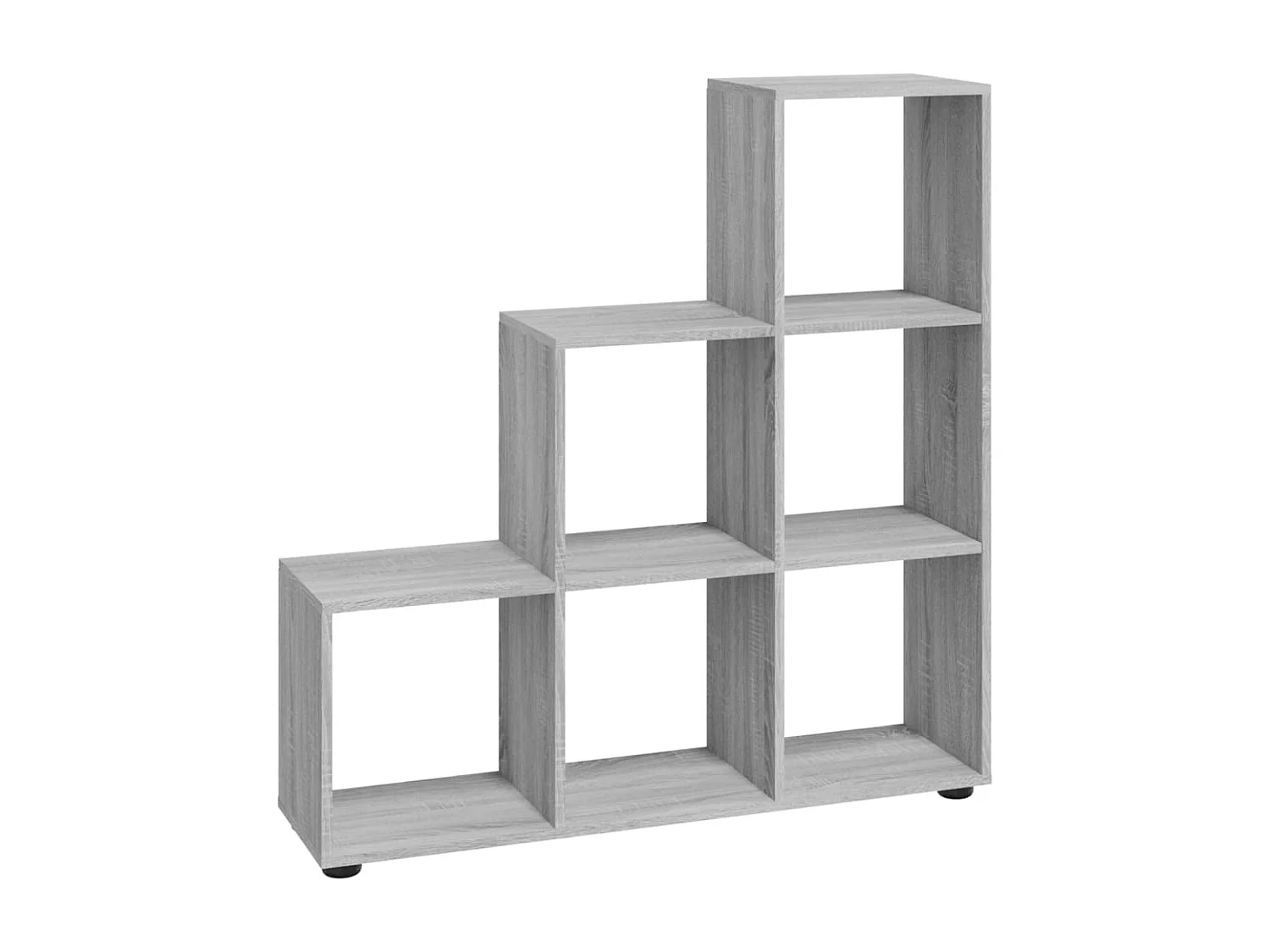 Hilde  Estantería forma de escalera madera contrachapada gris Sonoma