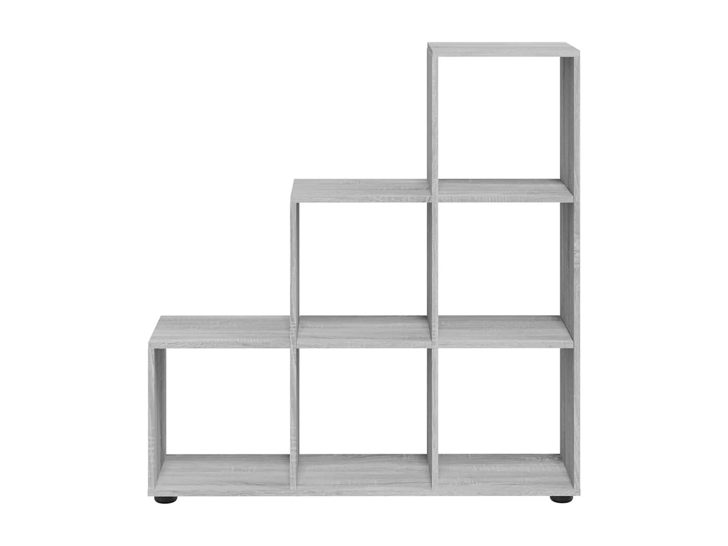 Hilde  Estantería forma de escalera madera contrachapada gris Sonoma