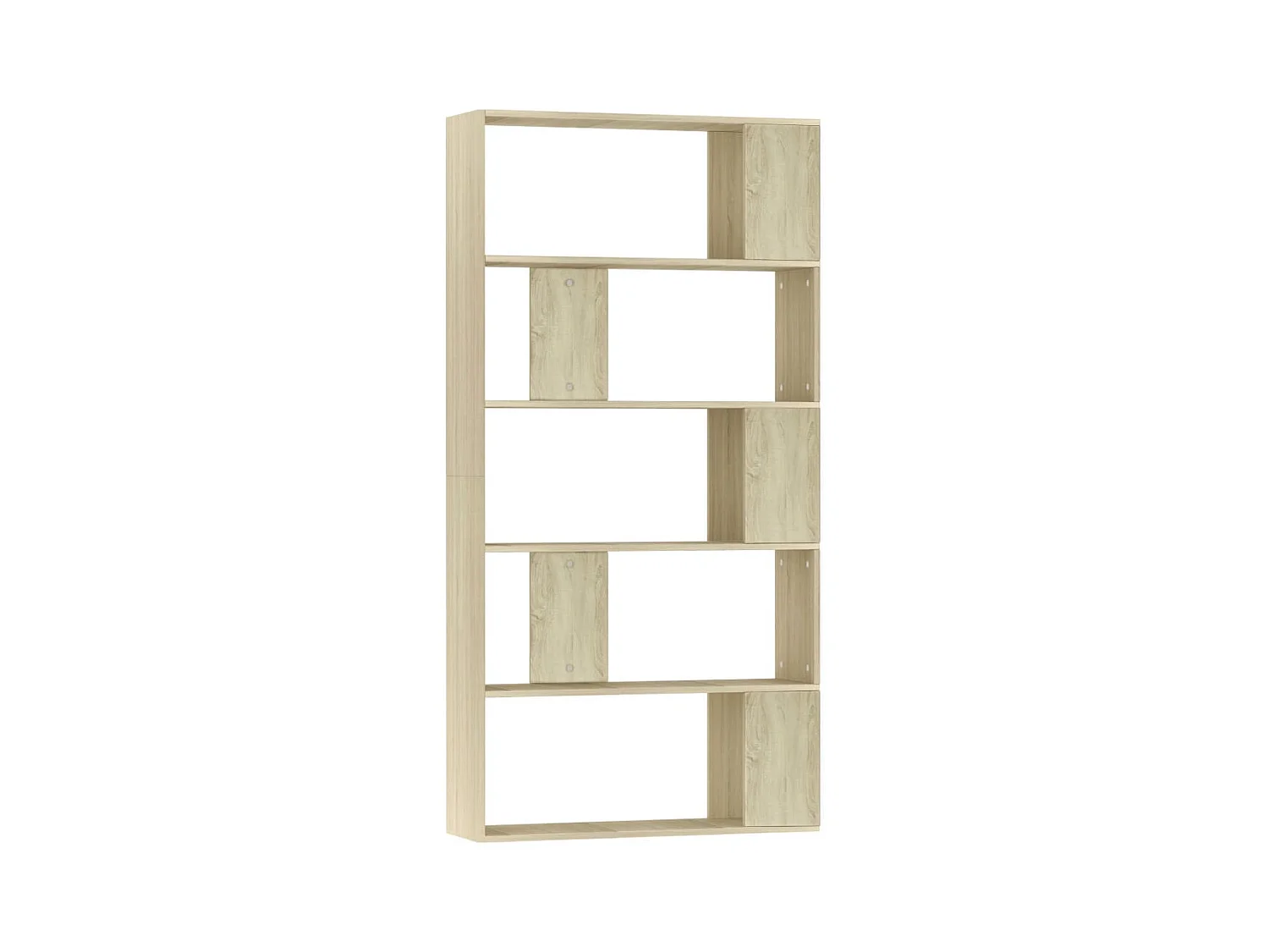 Adrik  Estantería madera contrachapada color roble Sonoma 80x24x159 cm
