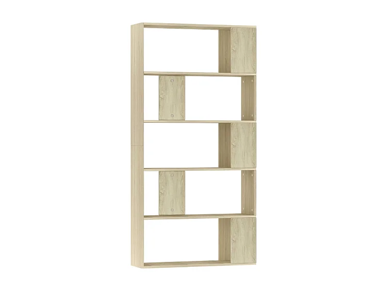 Adrik  Bibliothèque/Séparateur de pièce Chêne sonoma Bois d’ingénierie