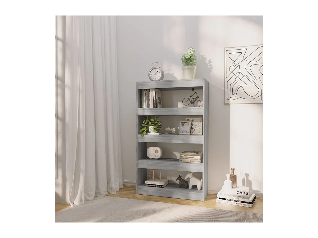 Crescent Springs  Bibliothèque/Séparateur de pièce Sonoma gris Bois d'ingénierie