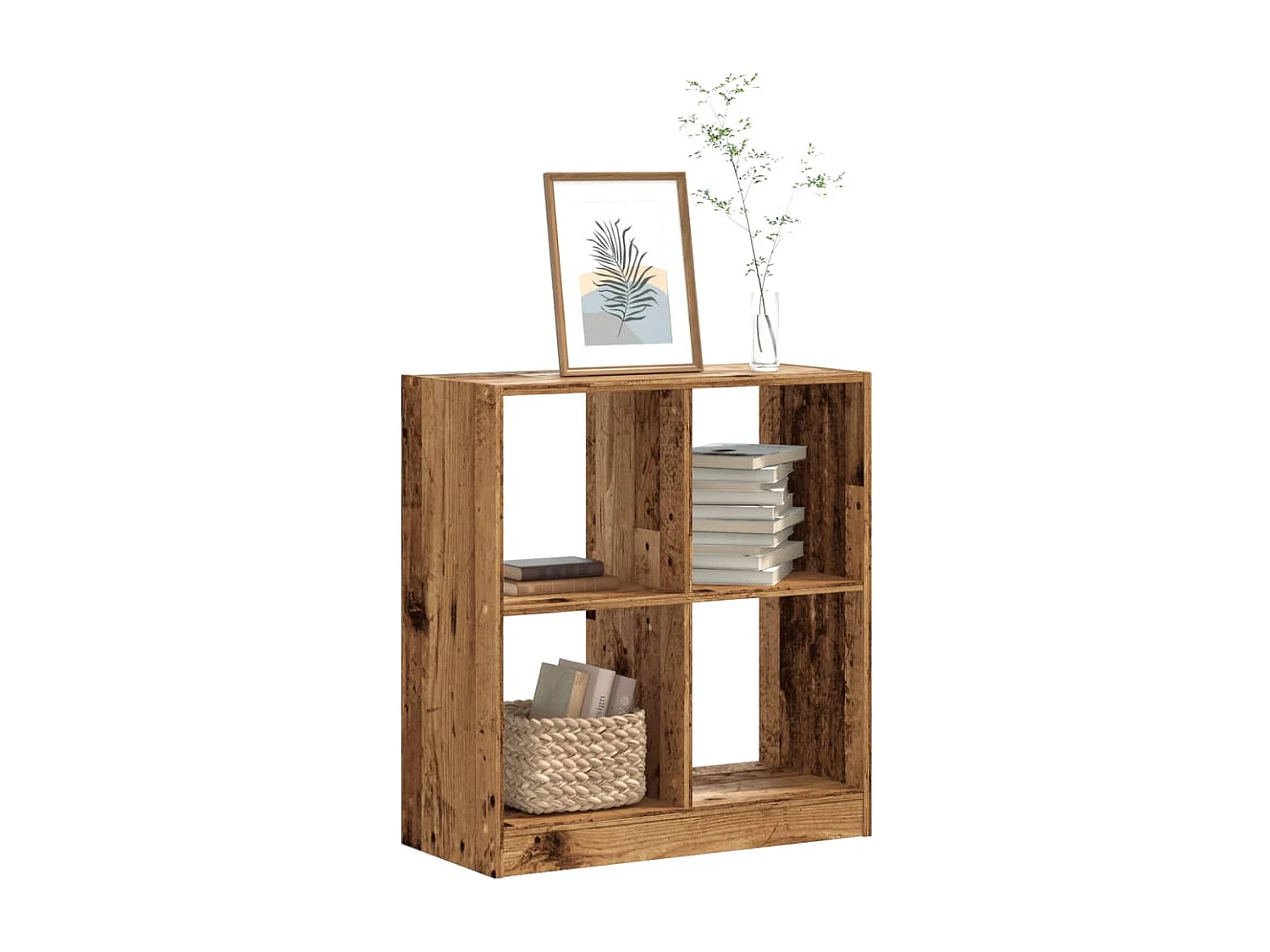 Zico  Bibliothèque vieux bois 68,5x32x75 cm bois d'ingénierie