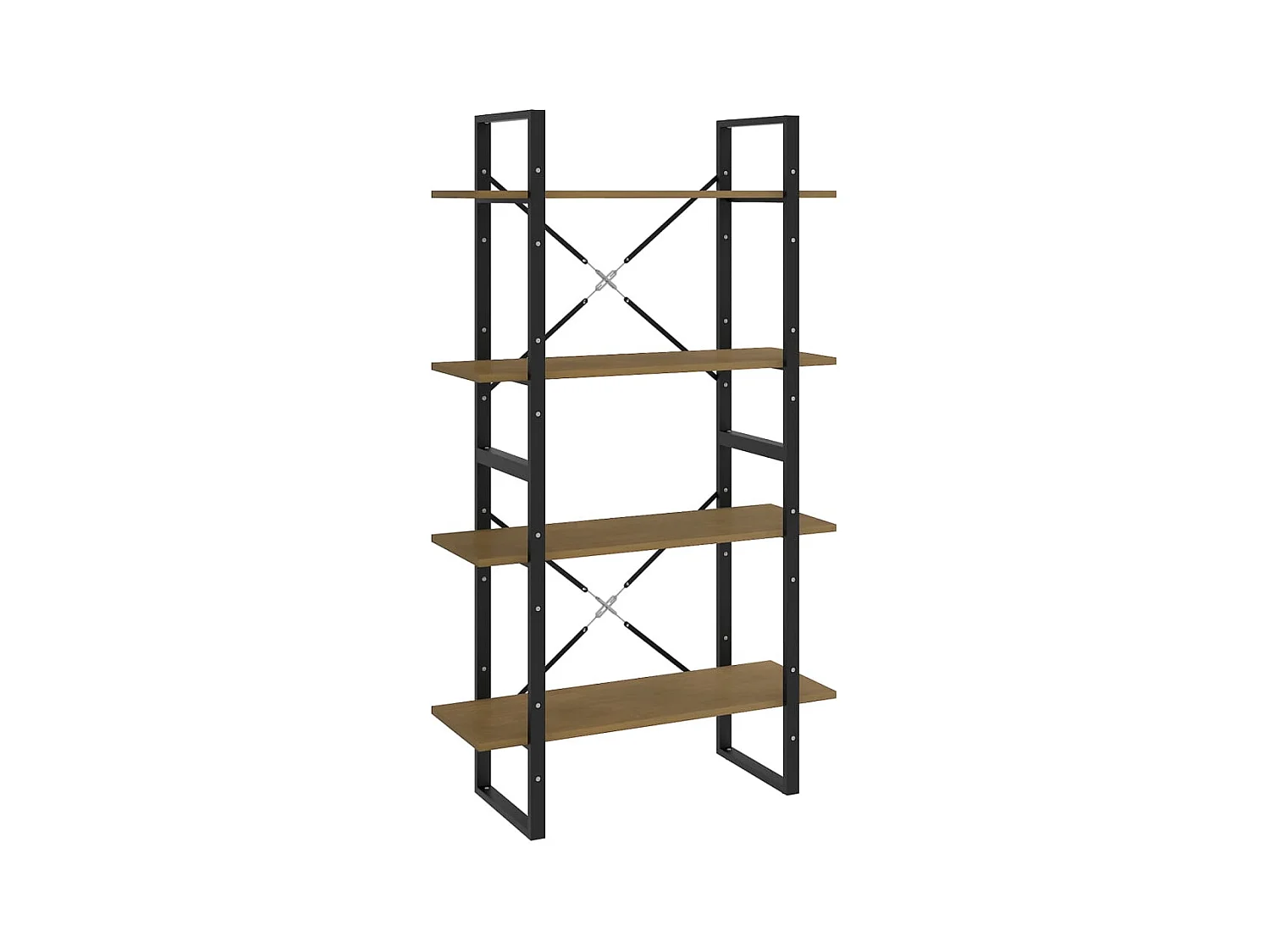 Vista  Bibliothèque à 4 niveaux 80x30x140 cm bois de pin massif