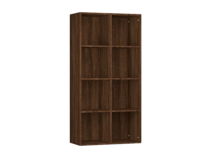 Pieter  Boekenkast 66x30x130 cm bewerkt hout bruin eikenkleur