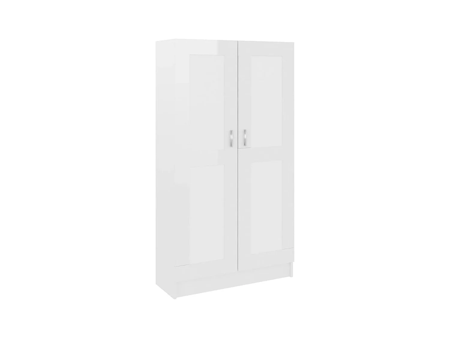 Krimpen aan den IJssel  Boekenkast 82,5x30,5x150 cm bewerkt hout hoogglans wit