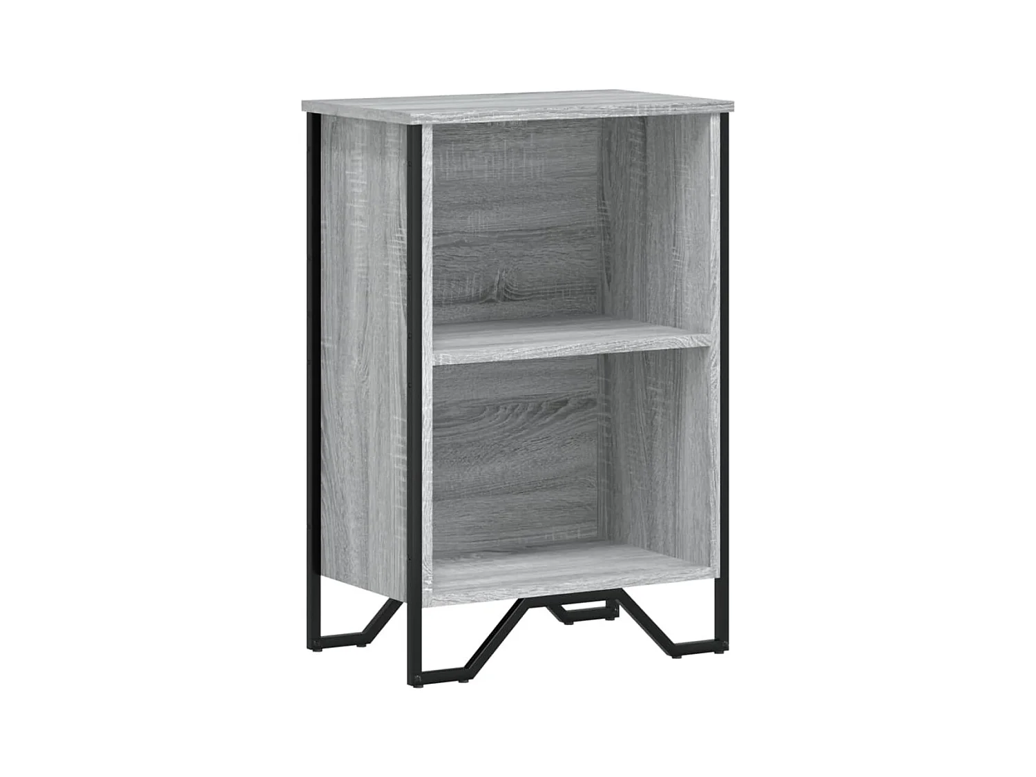 Olga  Bibliothèque sonoma gris 50x31x74,5 cm bois d'ingénierie