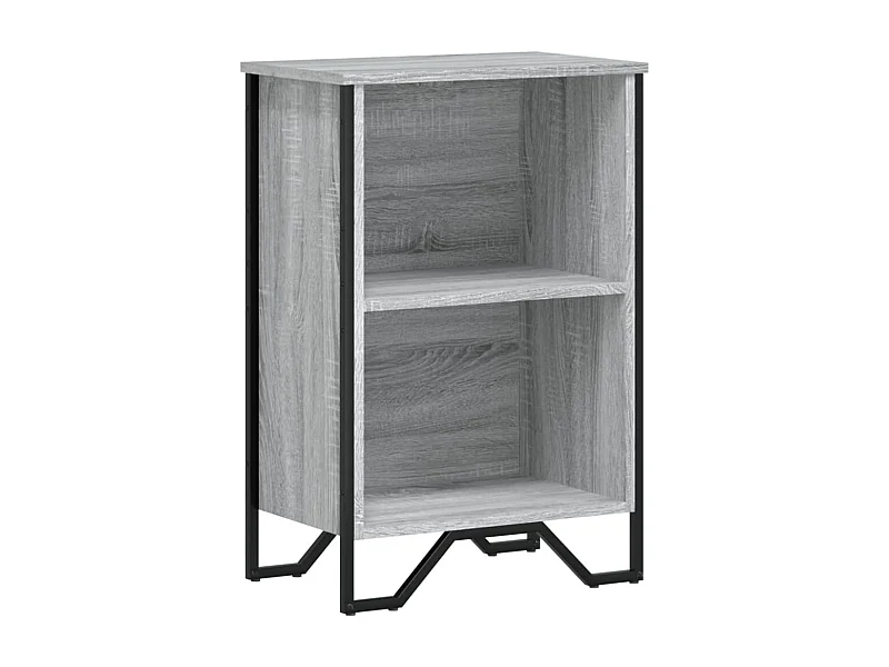 Olga  Boekenkast 50x31x74,5 cm bewerkt hout grijs sonoma eikenkleur