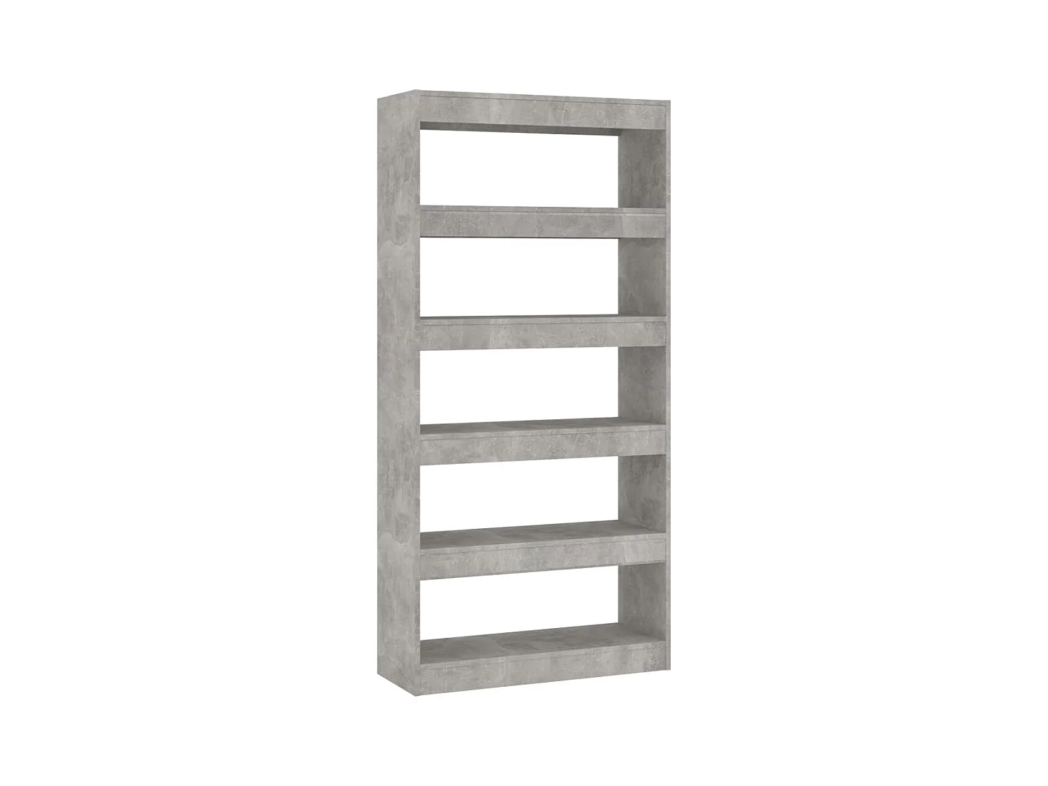 Jasper  Bibliothèque/Séparateur de pièce Gris béton bois d'ingénierie