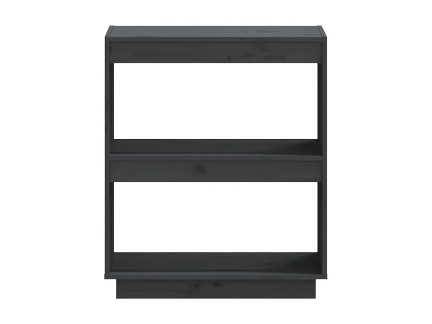 Alisha  Bibliothèque Gris 60x35x71 cm Bois de pin massif