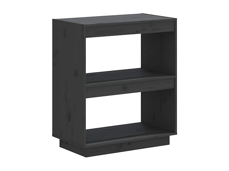 Alisha  Bibliothèque Gris 60x35x71 cm Bois de pin massif