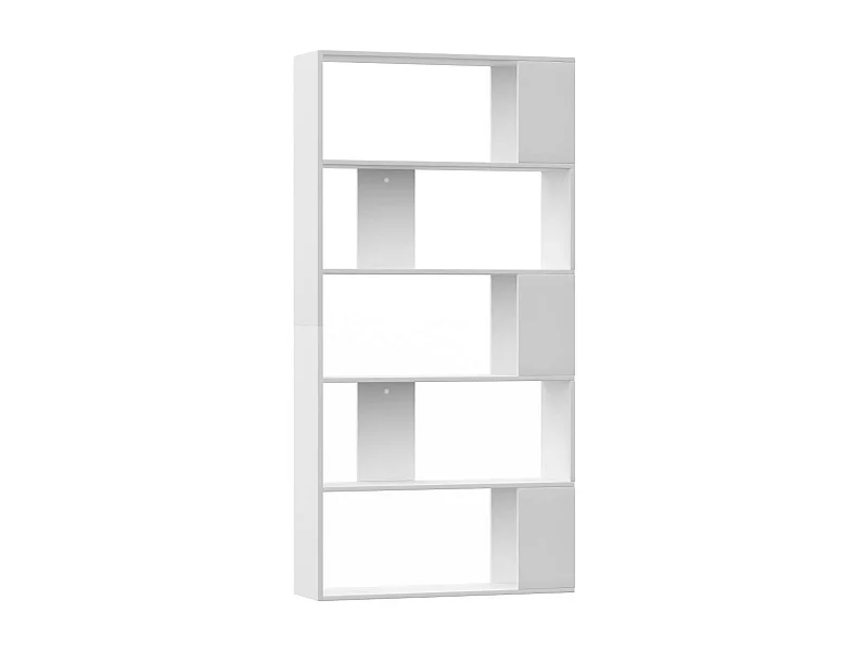 Adrik  Bibliothèque/Séparateur de pièce Blanc Bois d'ingénierie