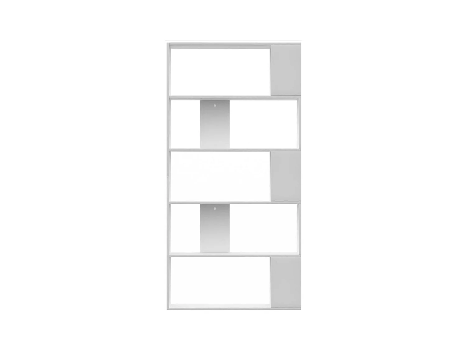 Adrik  Bibliothèque/Séparateur de pièce Blanc Bois d'ingénierie