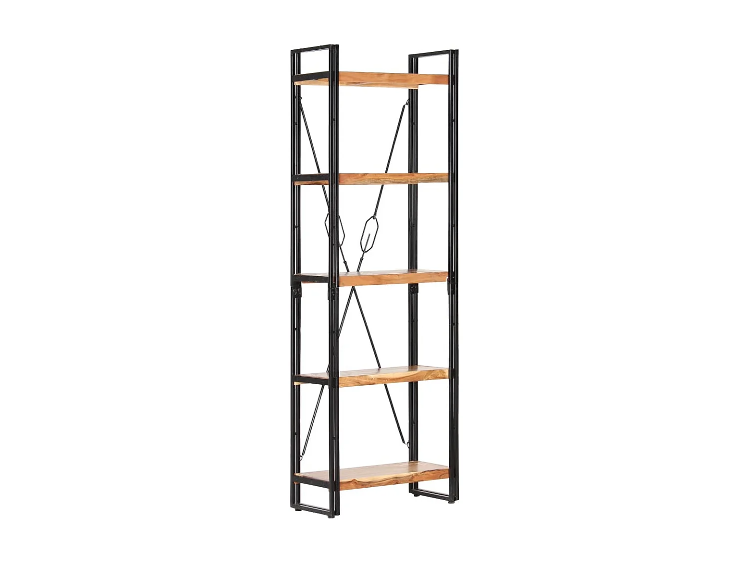 Yoan  Bibliothèque à 5 niveaux 60x30x180 cm Bois d'acacia solide