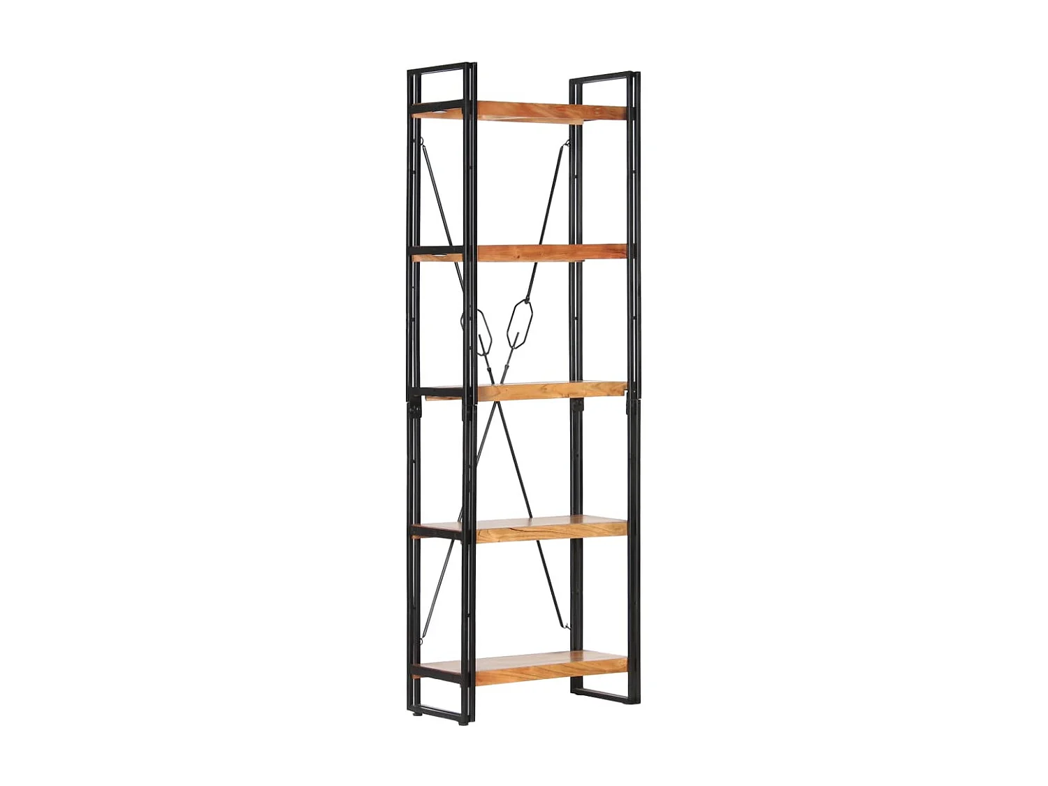 Yoan  Bibliothèque à 5 niveaux 60x30x180 cm Bois d'acacia solide