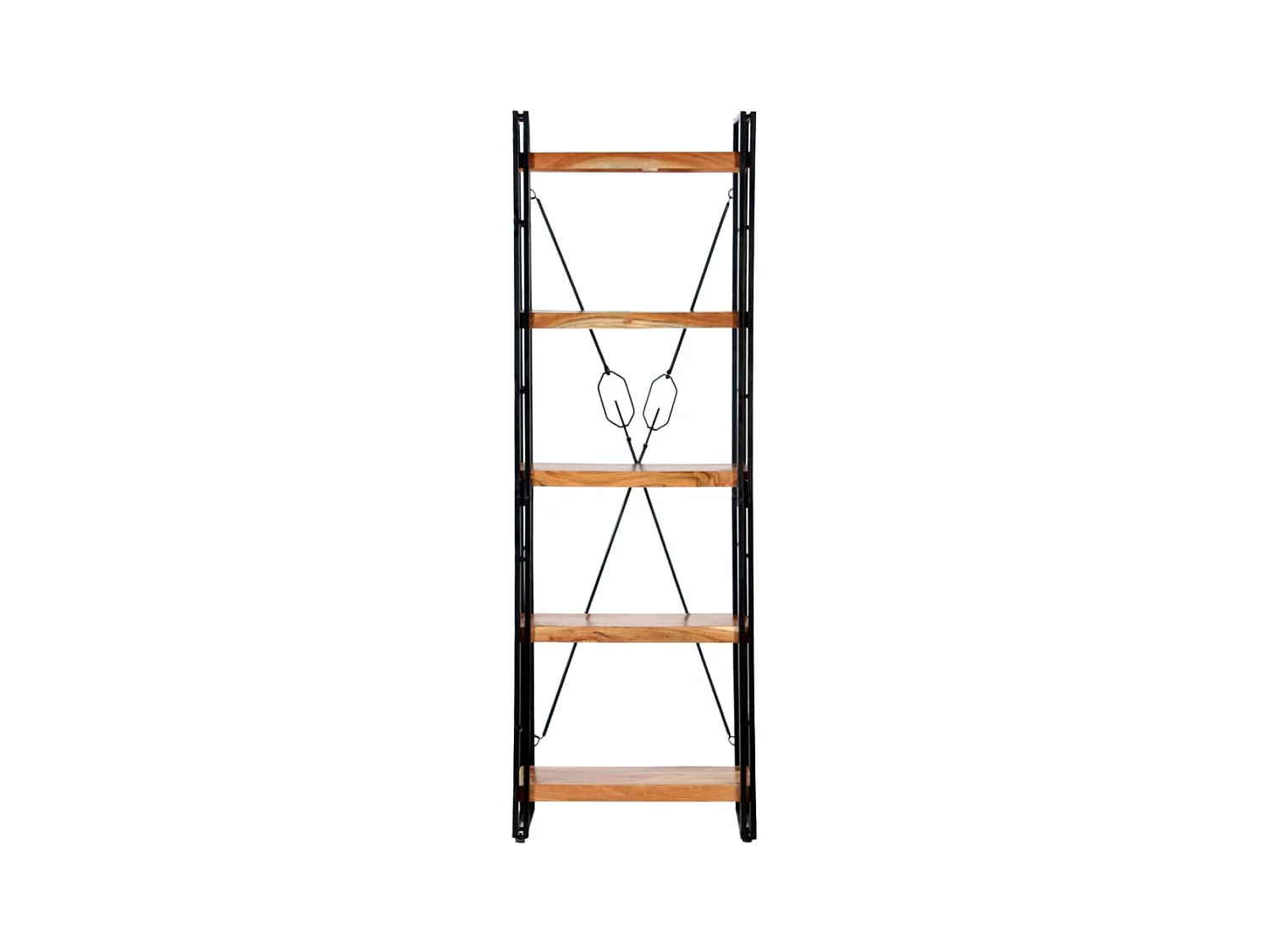 Yoan  Bibliothèque à 5 niveaux 60x30x180 cm Bois d'acacia solide