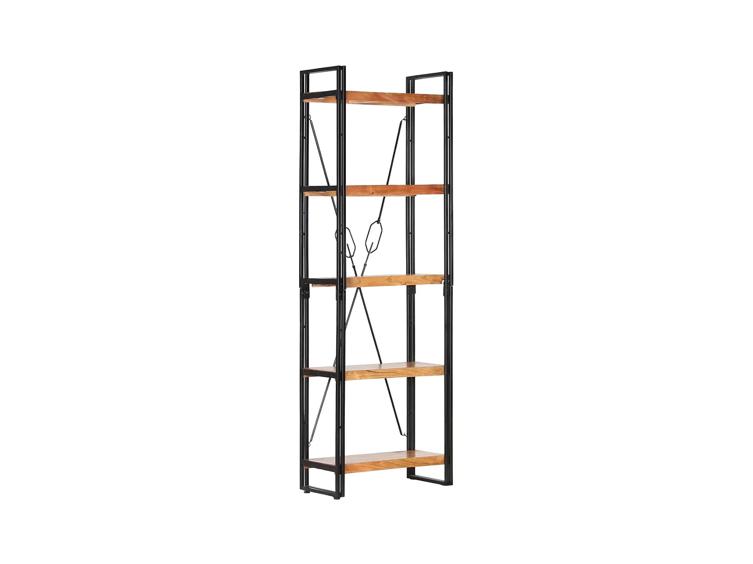 Yoan  Bibliothèque à 5 niveaux 60x30x180 cm Bois d'acacia solide