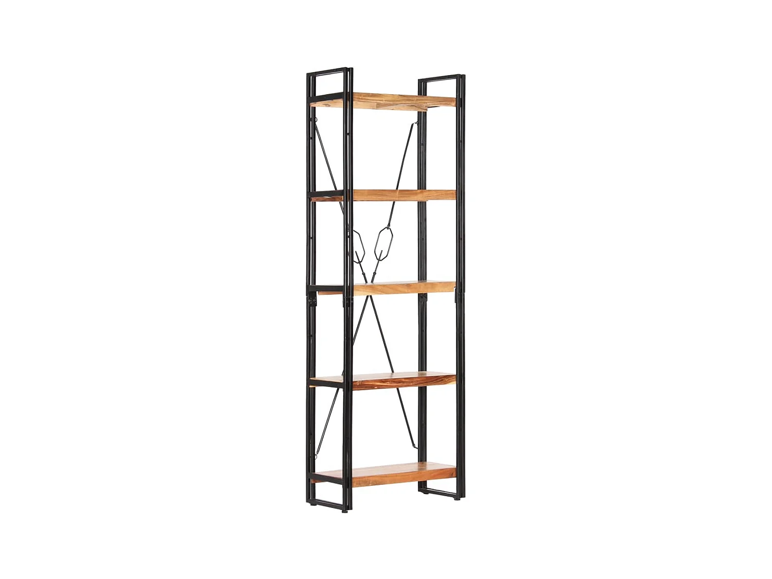 Yoan  Bibliothèque à 5 niveaux 60x30x180 cm Bois d'acacia solide