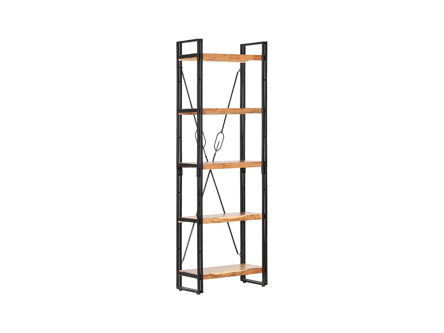 Yoan  Bibliothèque à 5 niveaux 60x30x180 cm Bois d'acacia solide