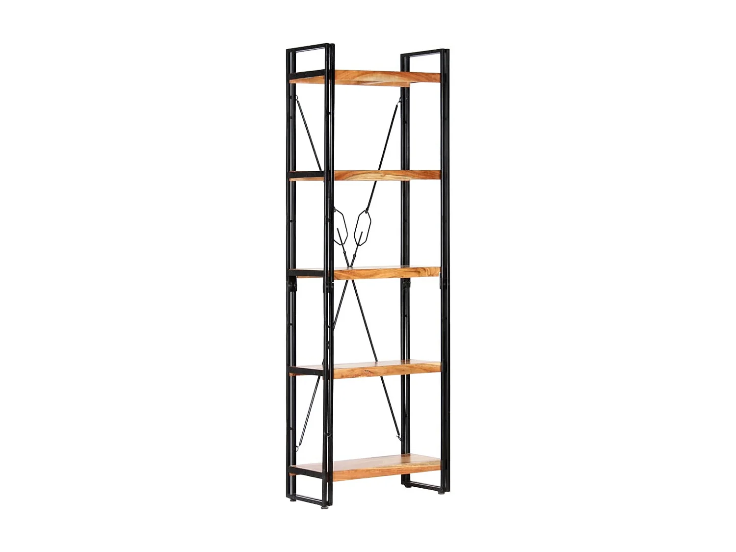 Yoan  Bibliothèque à 5 niveaux 60x30x180 cm Bois d'acacia solide