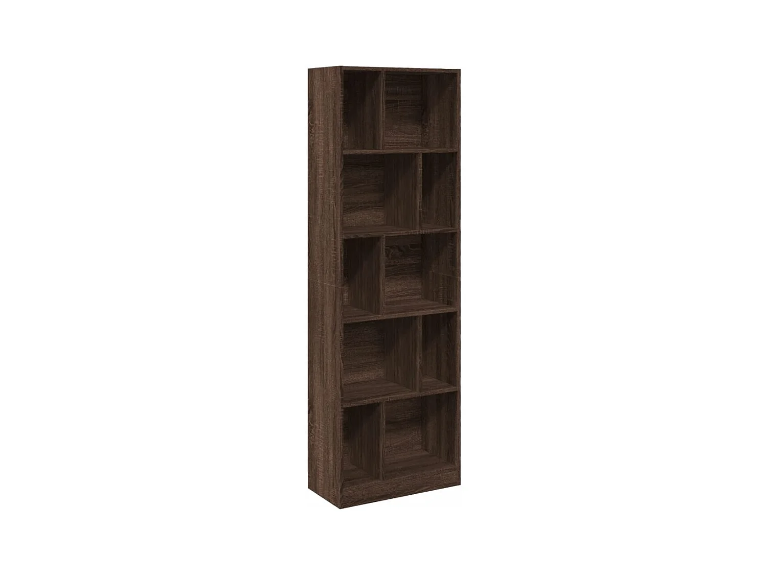 York  Estantería madera de ingeniería marrón roble 57x28,5x174 cm