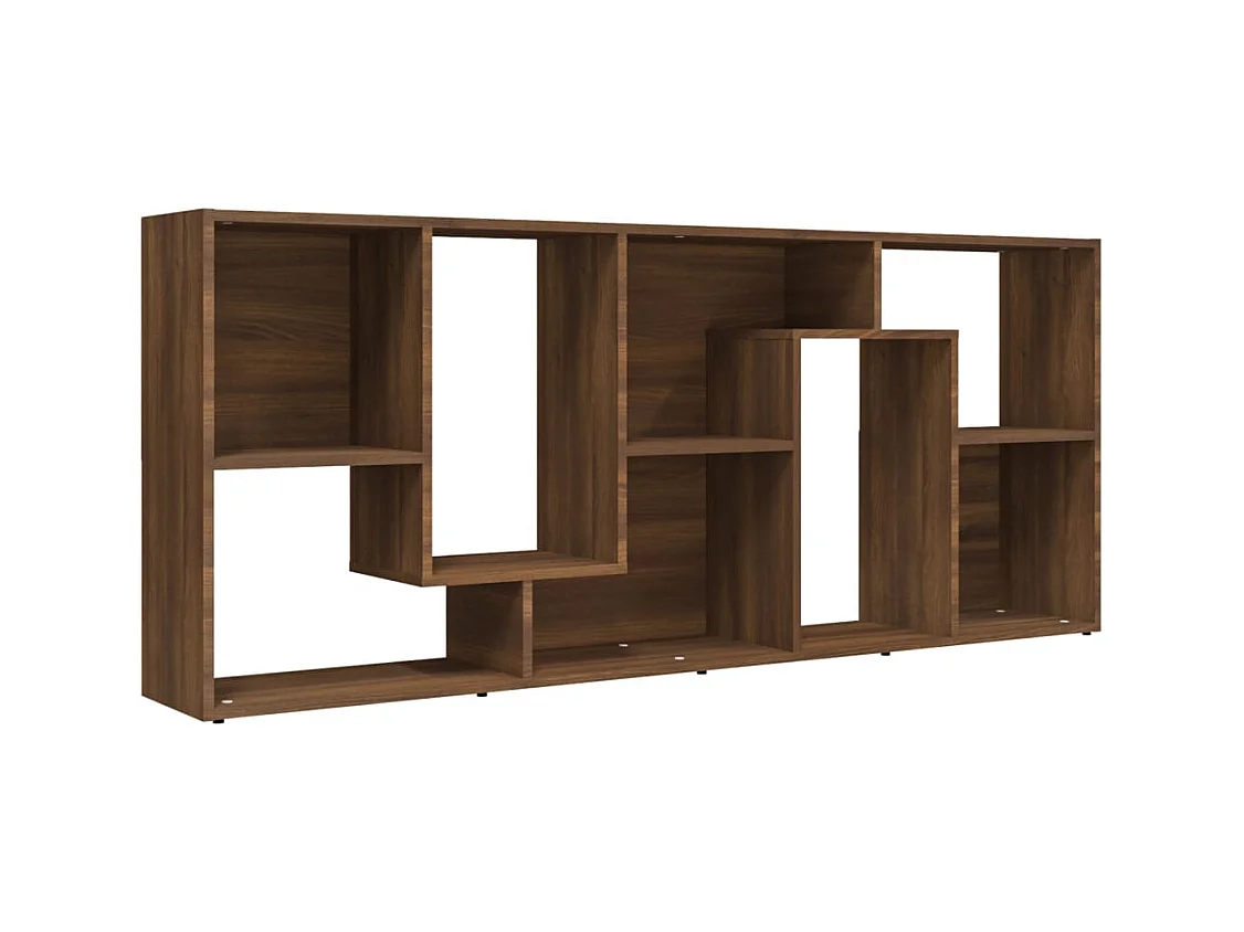 Burtonsville  Boekenkast 67x24x161 cm bewerkt hout bruin eikenkleur