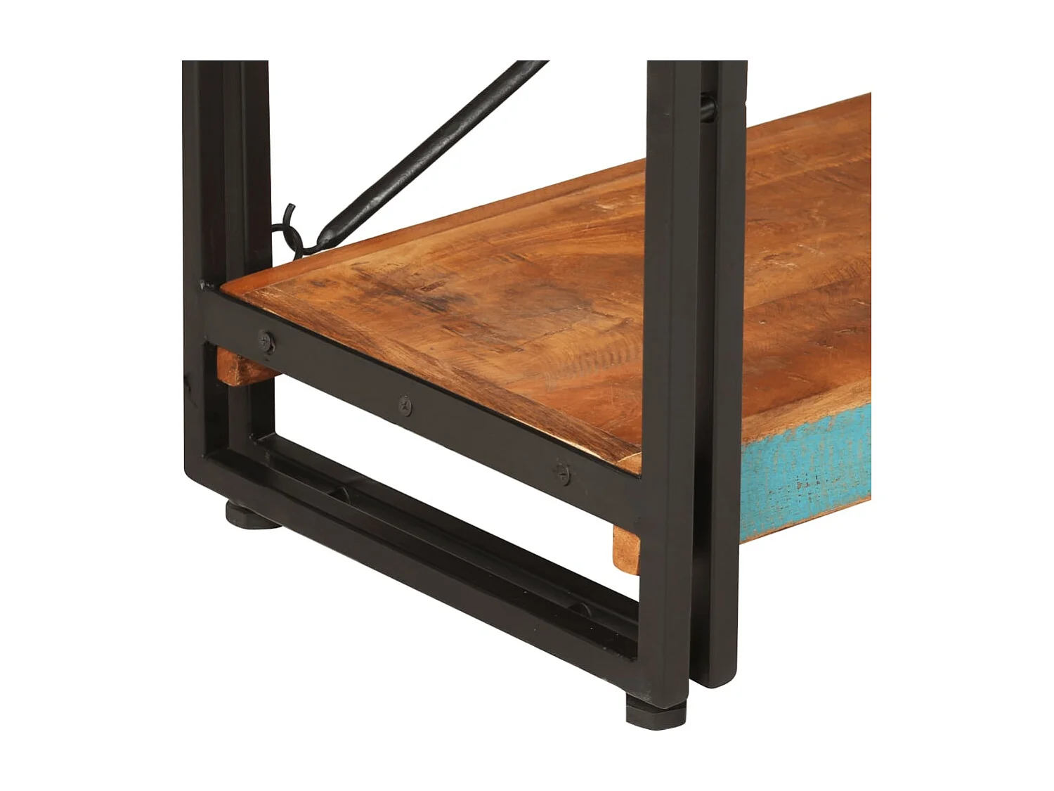 Yoan  Bibliothèque 3 niveaux 140x30x80 cm Bois de récupération massif