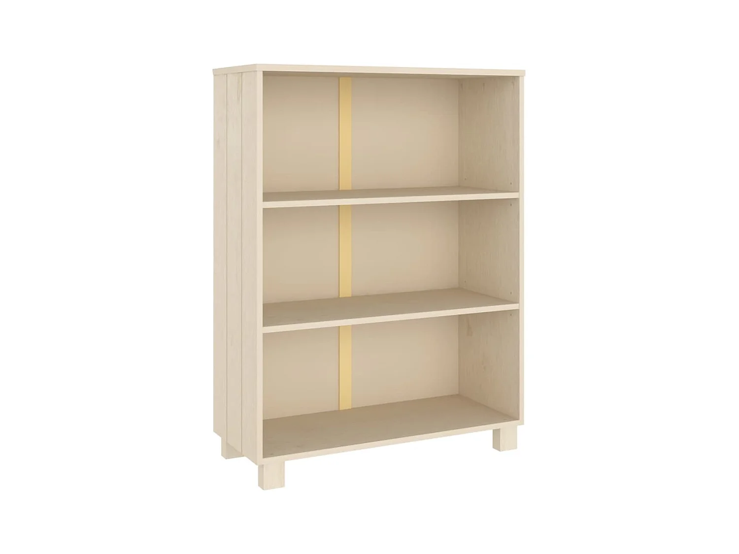 Fryvik  Estantería HAMAR madera pino maciza marrón miel 85x35x112 cm