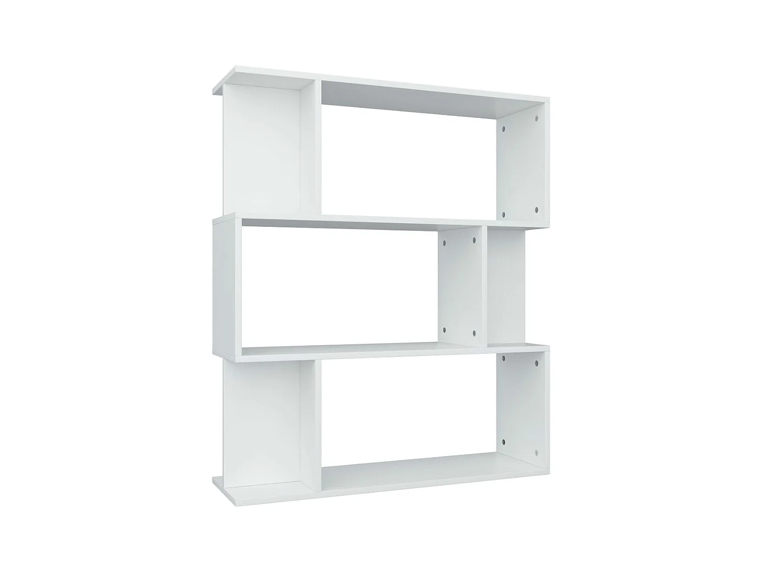 Gyran  Bibliothèque/Cloison Blanc 80x24x96 cm Bois d'ingénierie