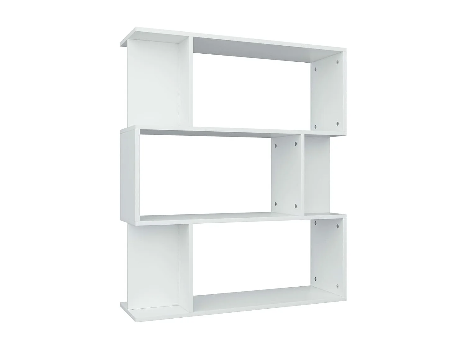 Gyran  Bibliothèque/Cloison Blanc 80x24x96 cm Bois d'ingénierie