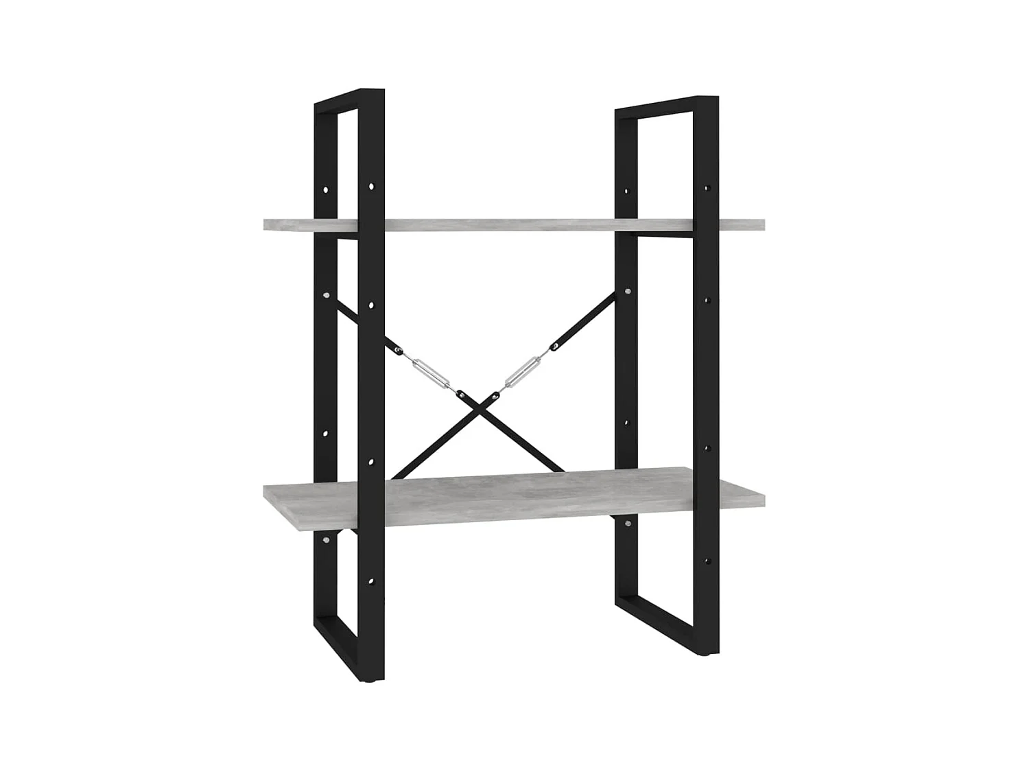 Prolenta Premium -  Bibliothèque à 5 niveaux Gris béton 60x30x175cm Bois ingénierie